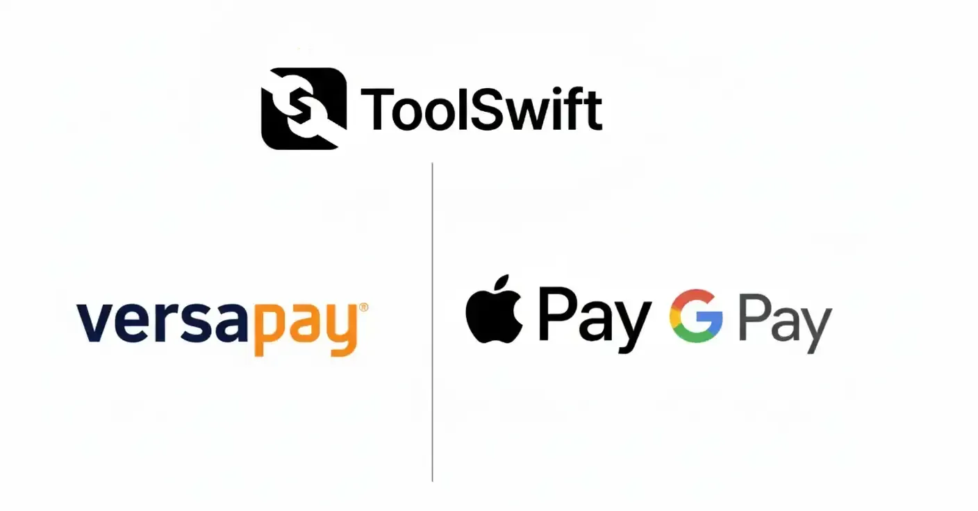 Enable Apple Pay and Google Pay on ToolSwift Using Versapay