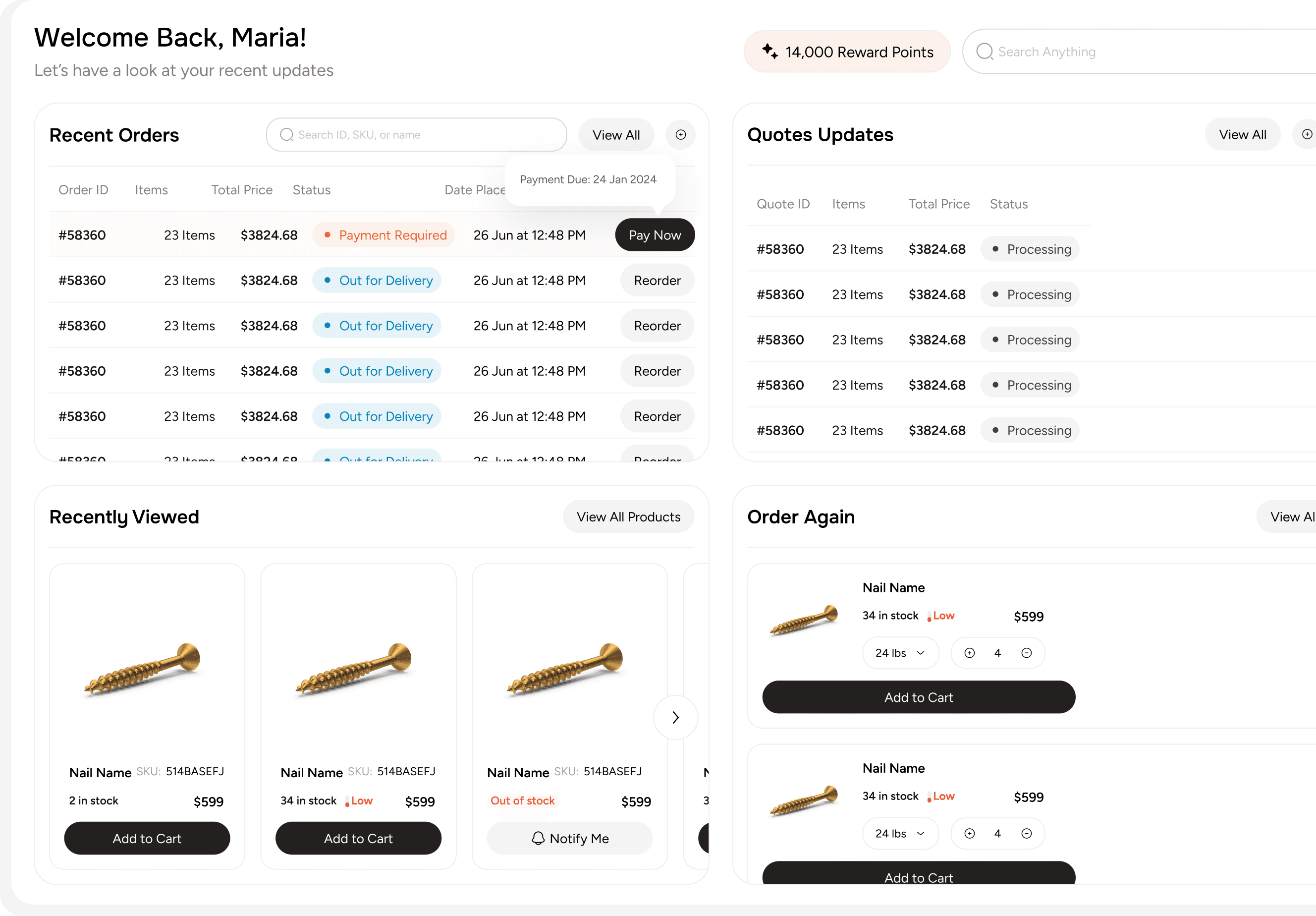Get a dedicated Pro account dashboard