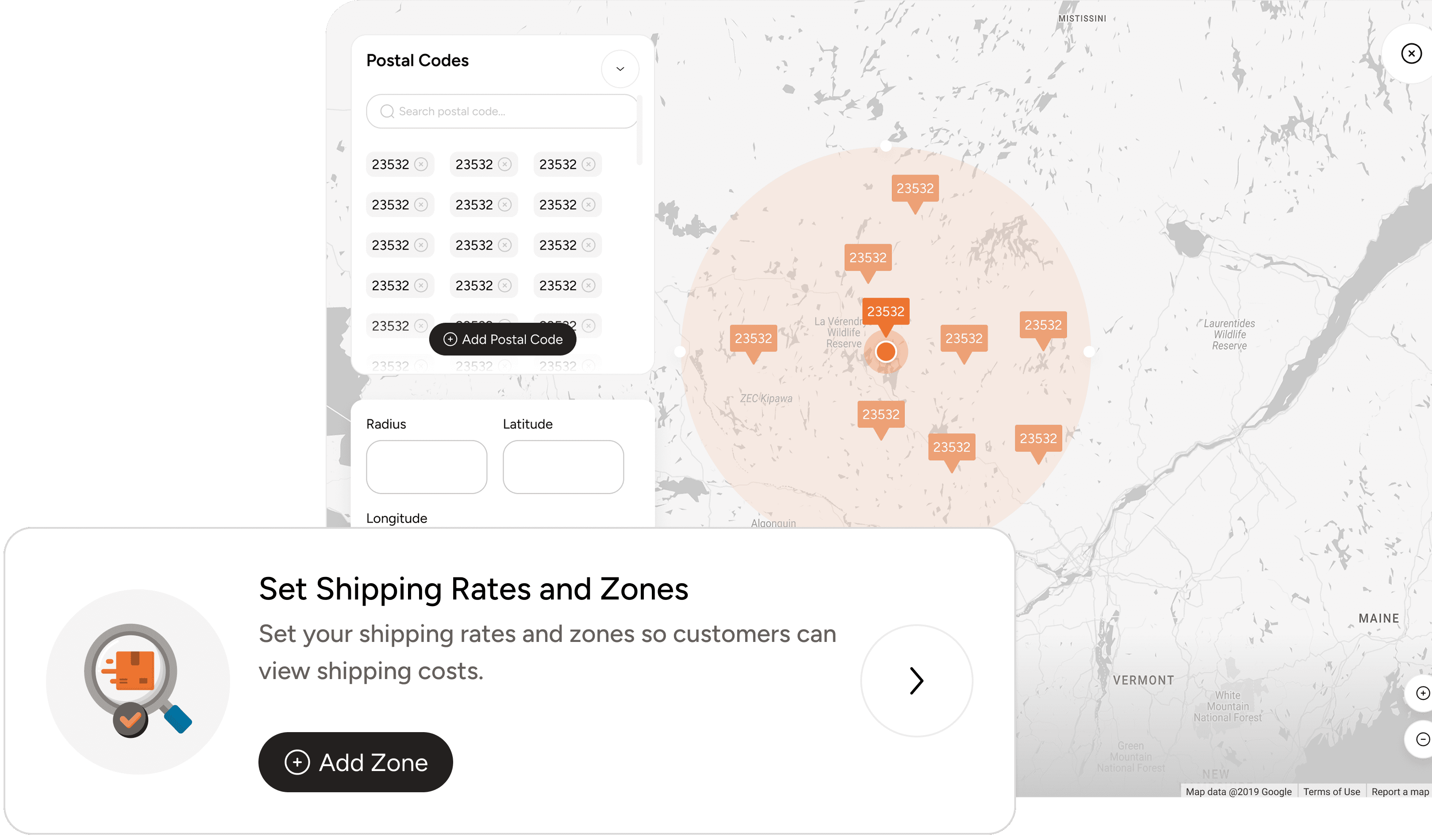 Automate the shipping process by adding shipping zones, setting rates, managing shipping rules and connecting to ShipStation