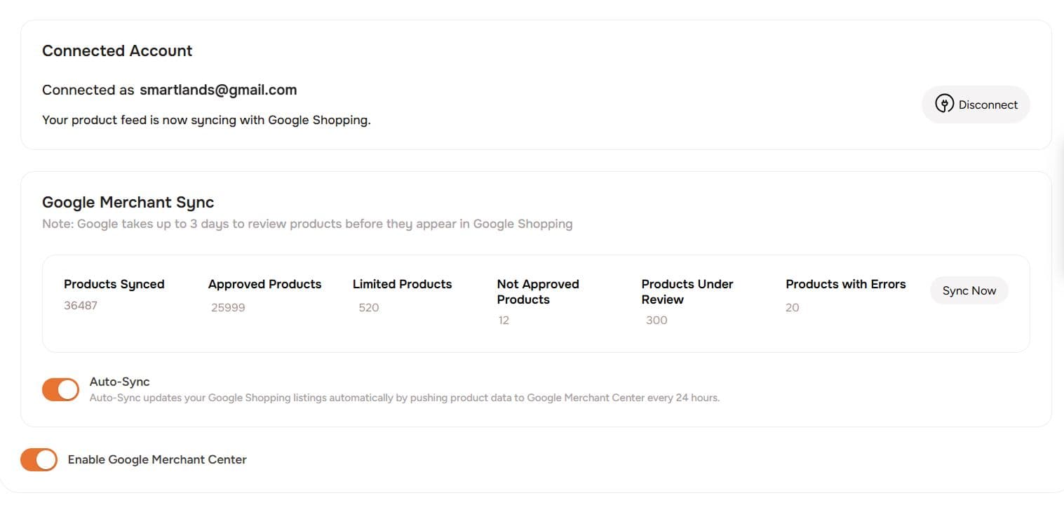 6 Steps to Sync ToolSwift Products to Google Merchant Center 6