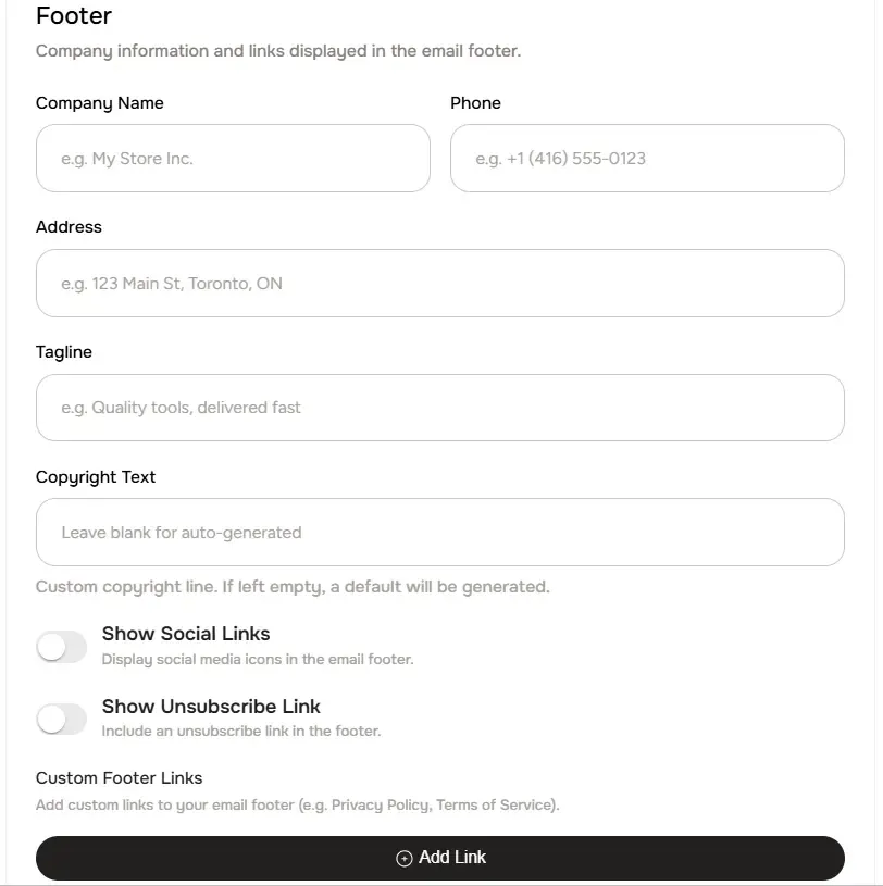 Customize Automated Email Templates in ToolSwift 5