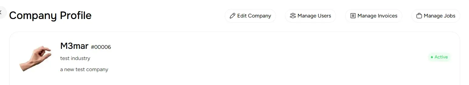 ToolSwift company page showing title and company subtitle