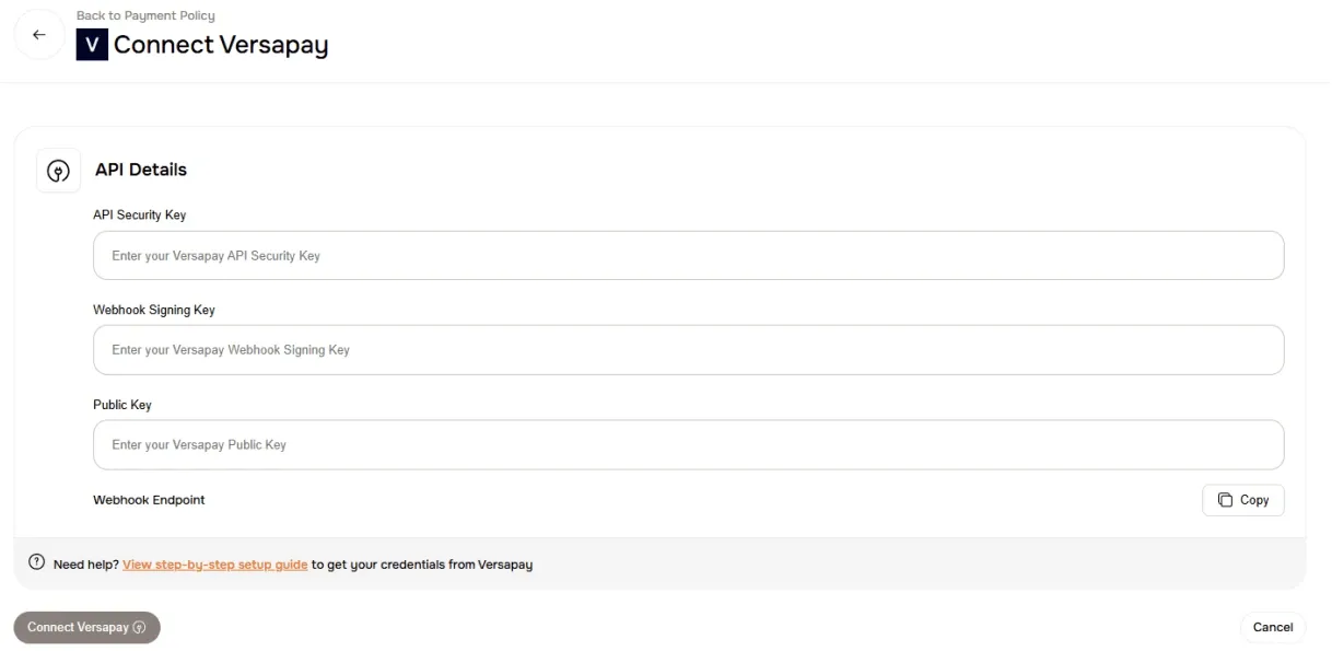 Integrate Versapy Payment with ToolSwift for B2B eCommerce 9